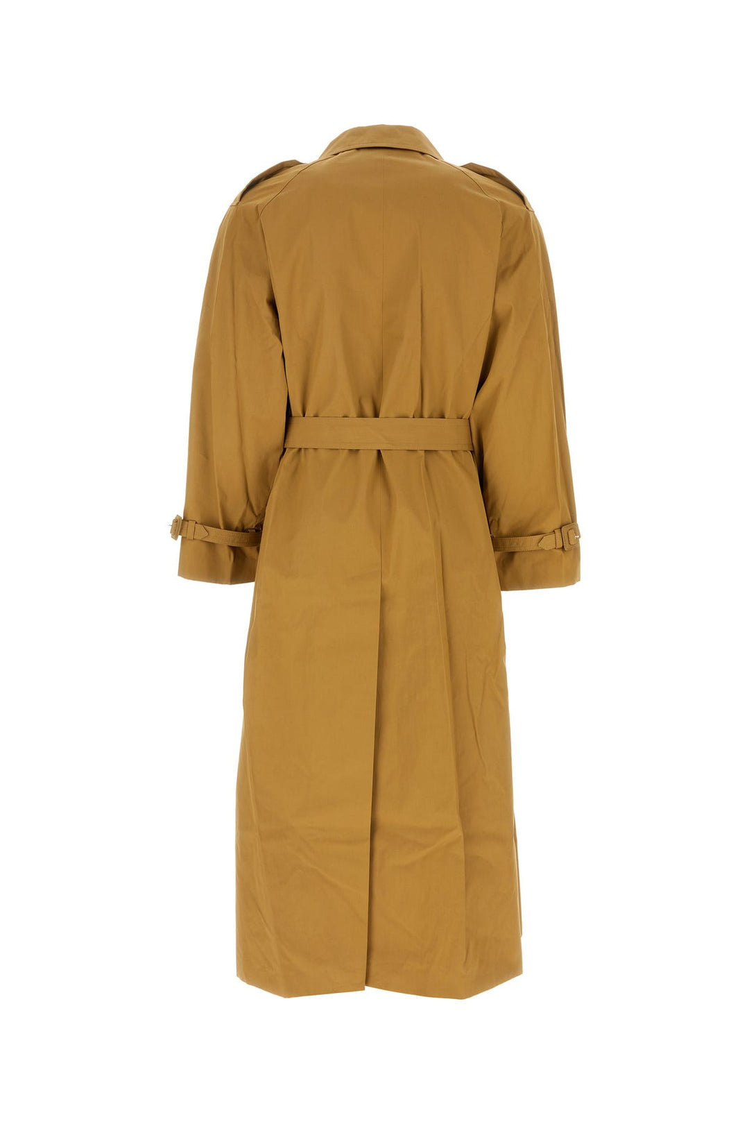 Camel cotton oversize trench coat