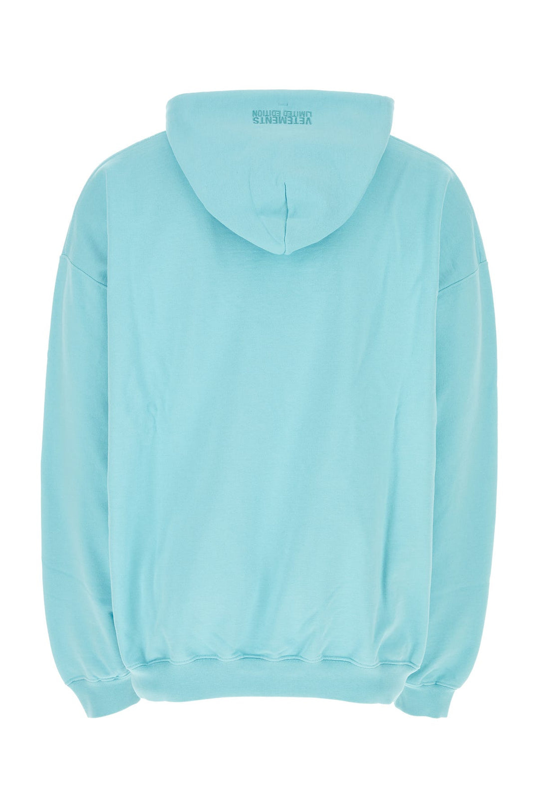 Light blue cotton blend sweatshirt