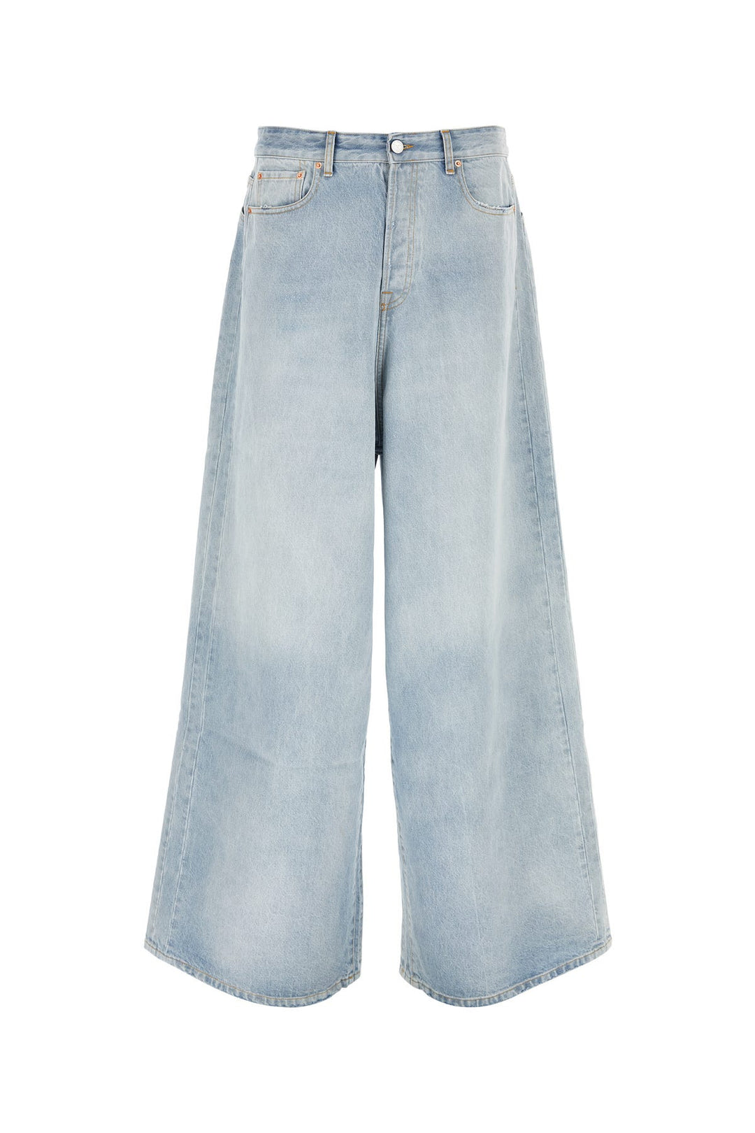 Denim wide-leg jeans