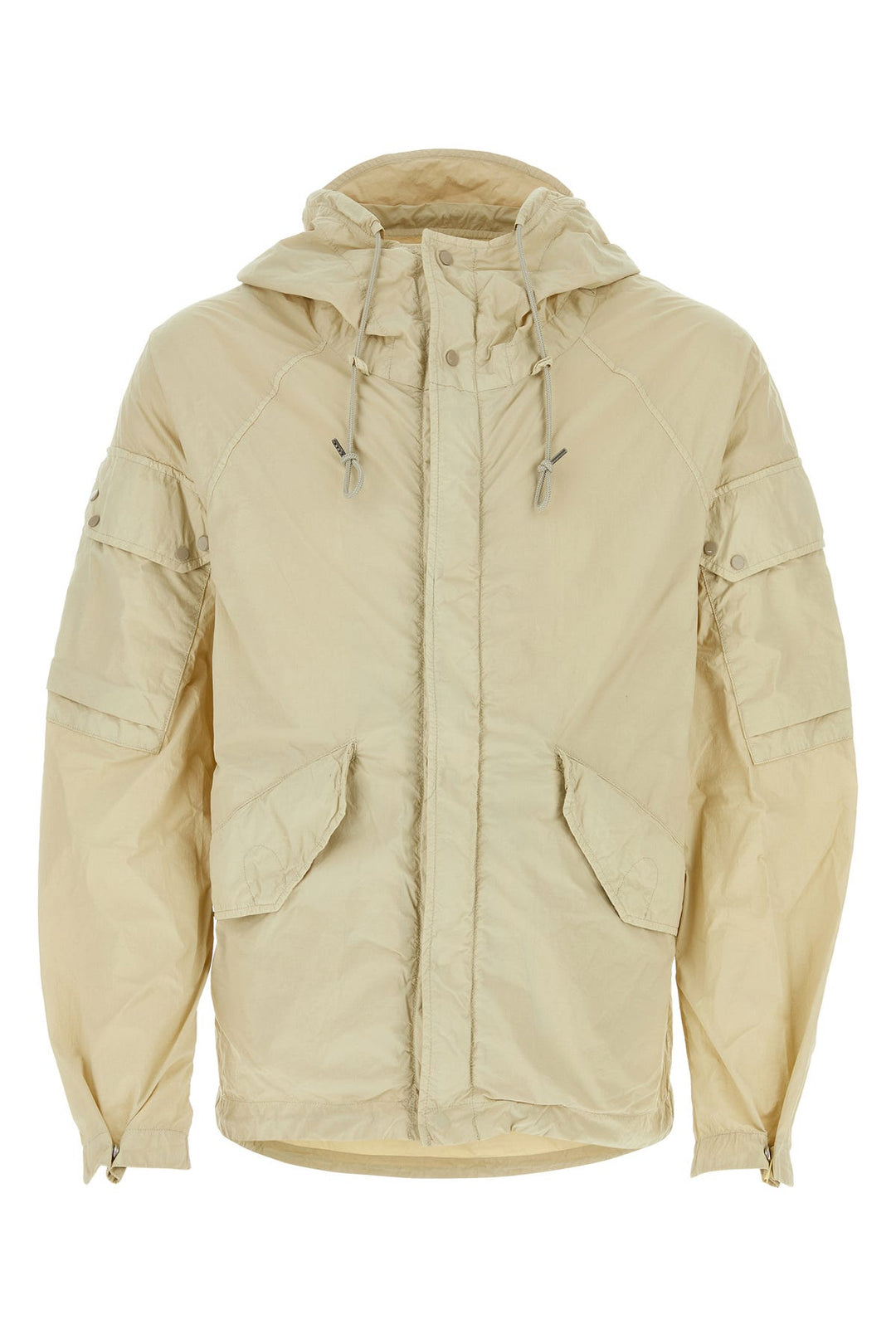 Sand nylon windbreaker