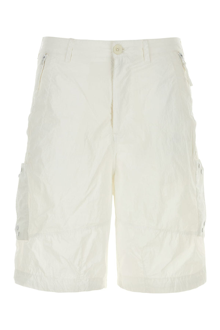 White nylon bermuda shorts