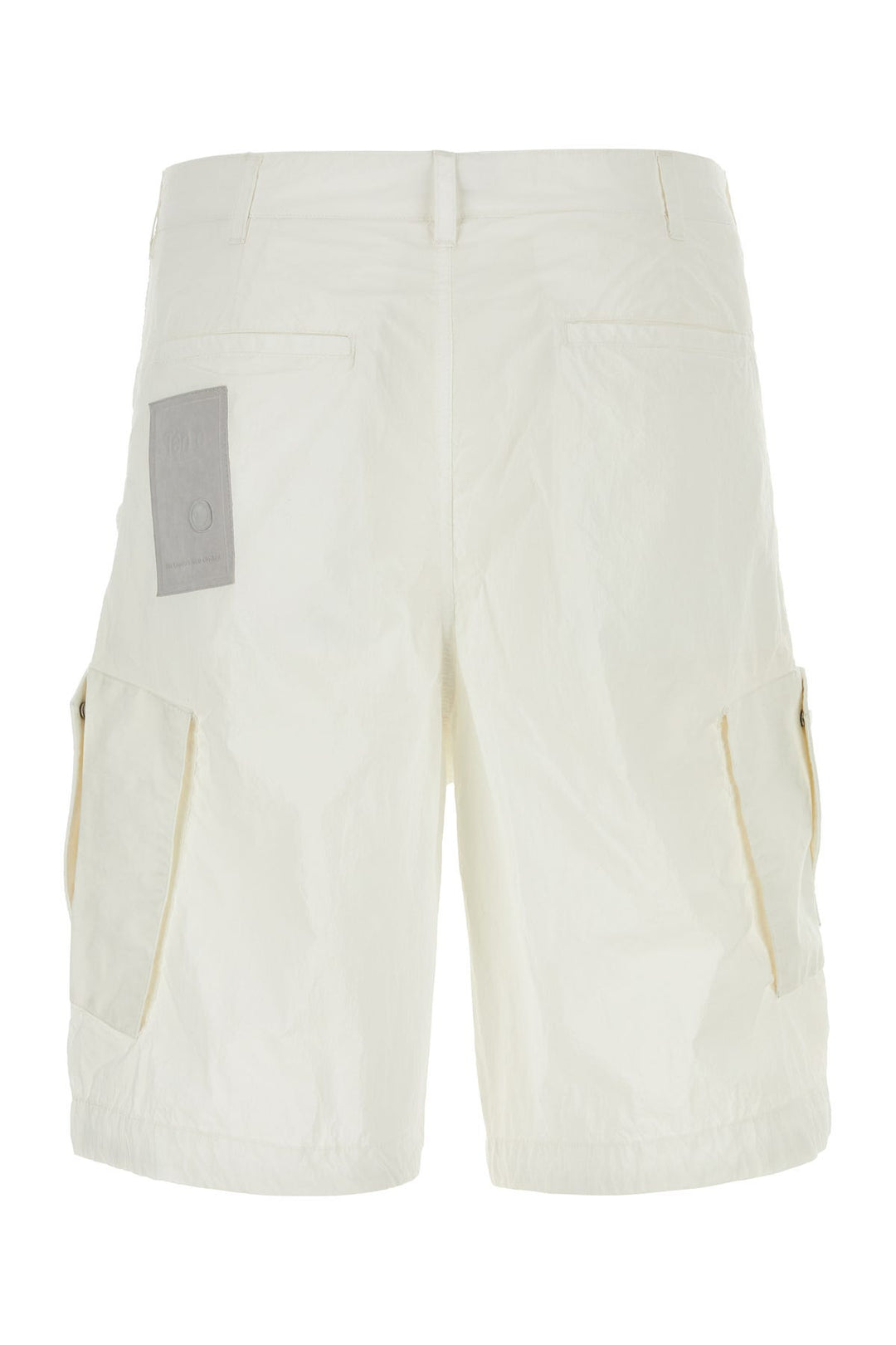 White nylon bermuda shorts