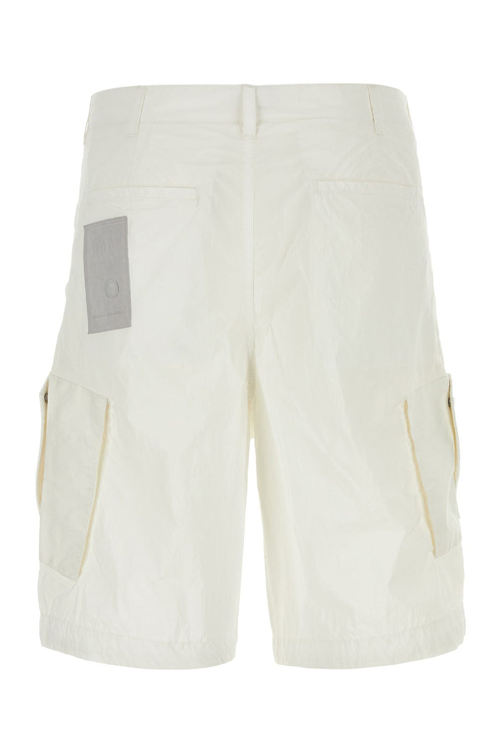 White nylon bermuda shorts