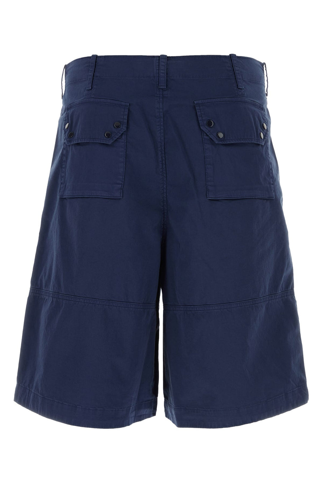 Blue stretch cotton bermuda shorts