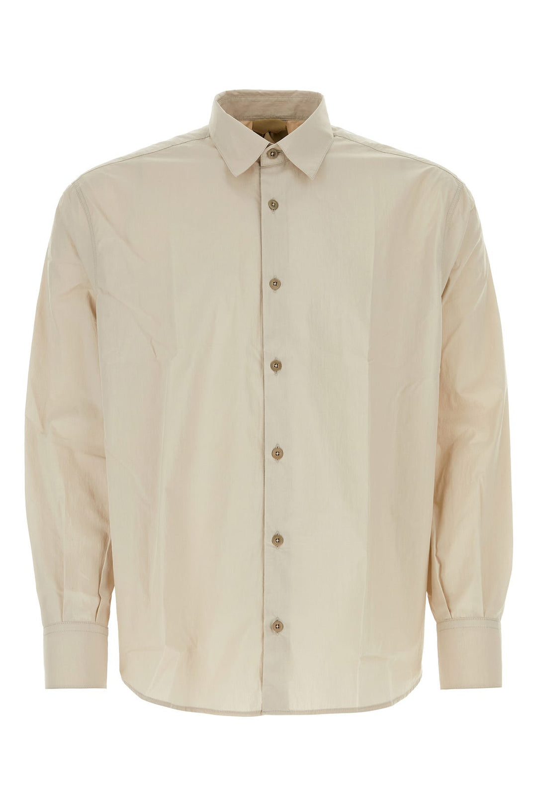 Cappuccino poplin shirt