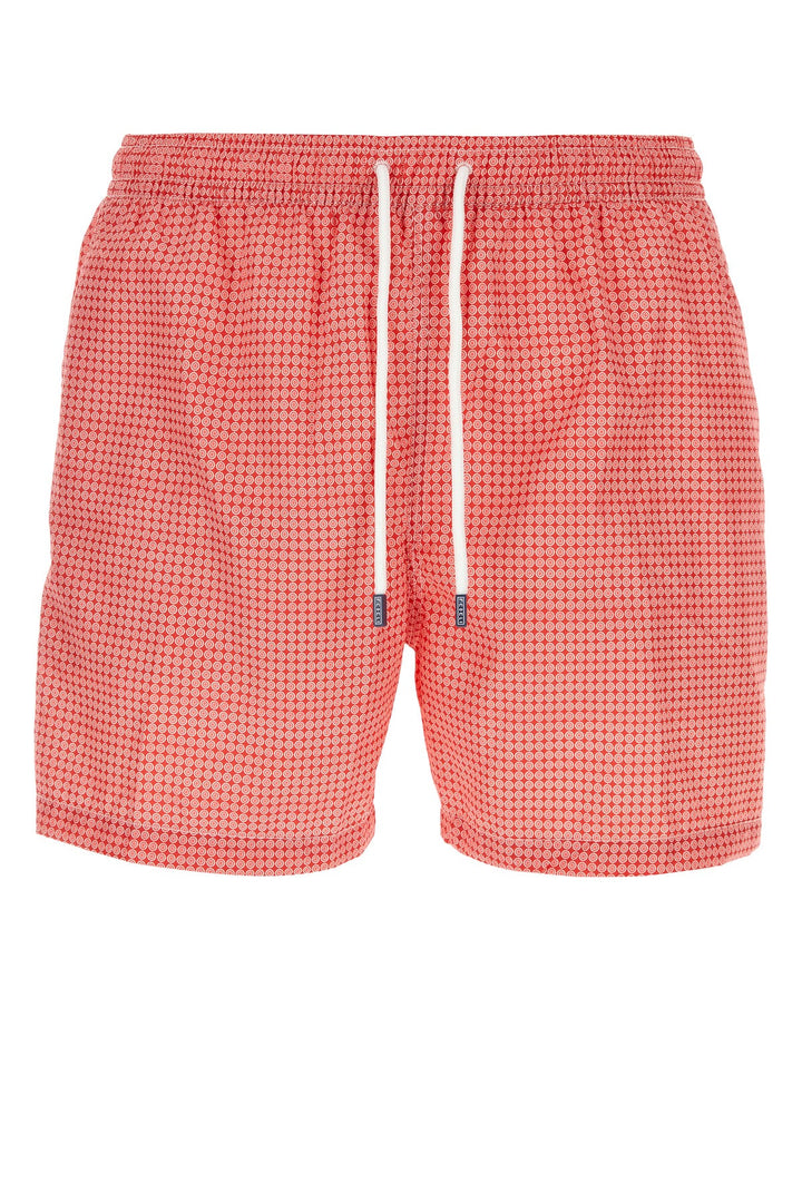 Printed polyester swimming shorts