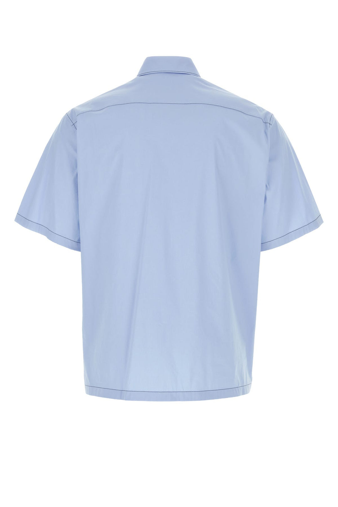 Light blue stretch poplin shirt