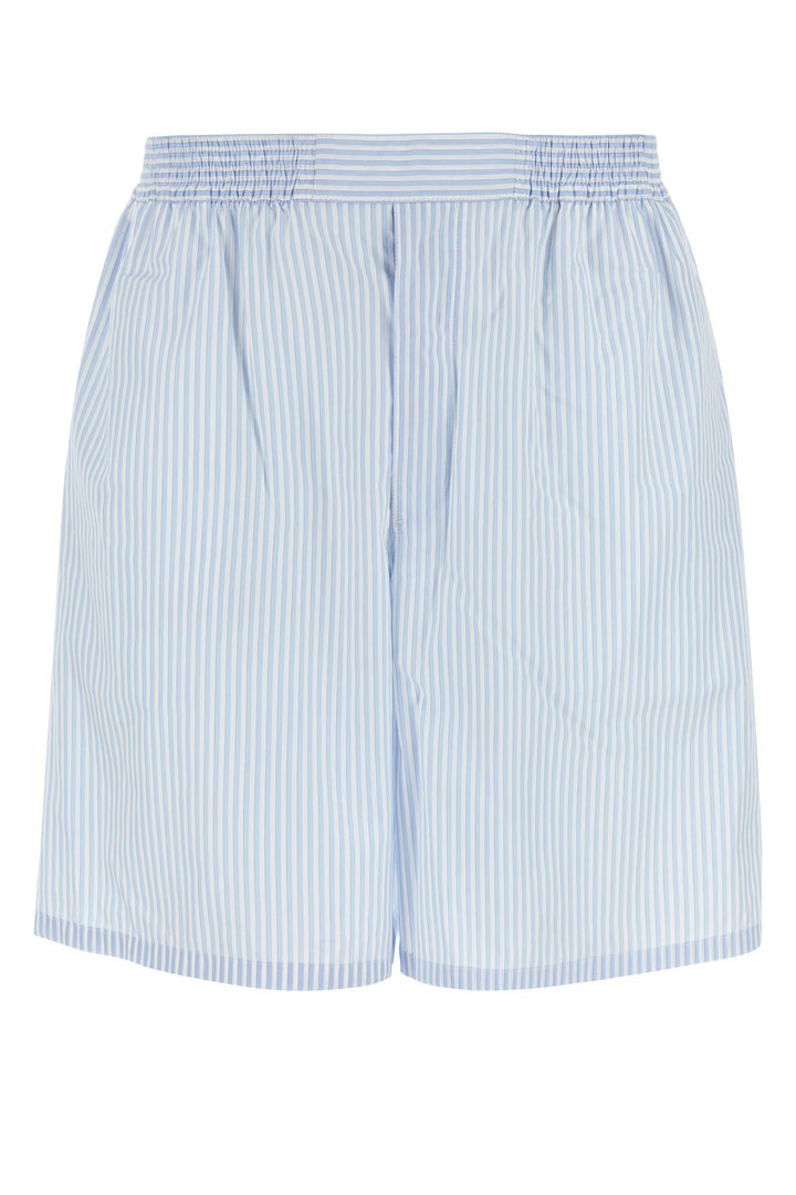 Embroidered cotton bermuda shorts