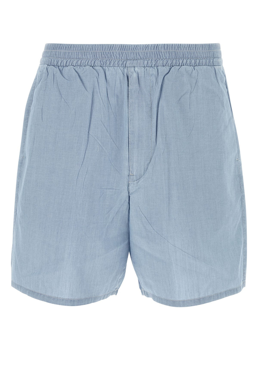 Light blue cotton bermuda shorts