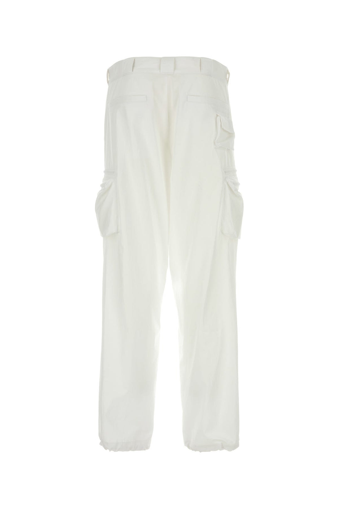 White cotton cargo pant