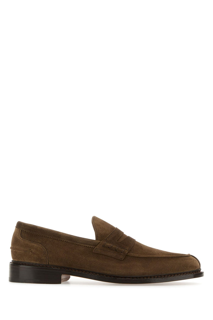 Camel suede Adam loafers