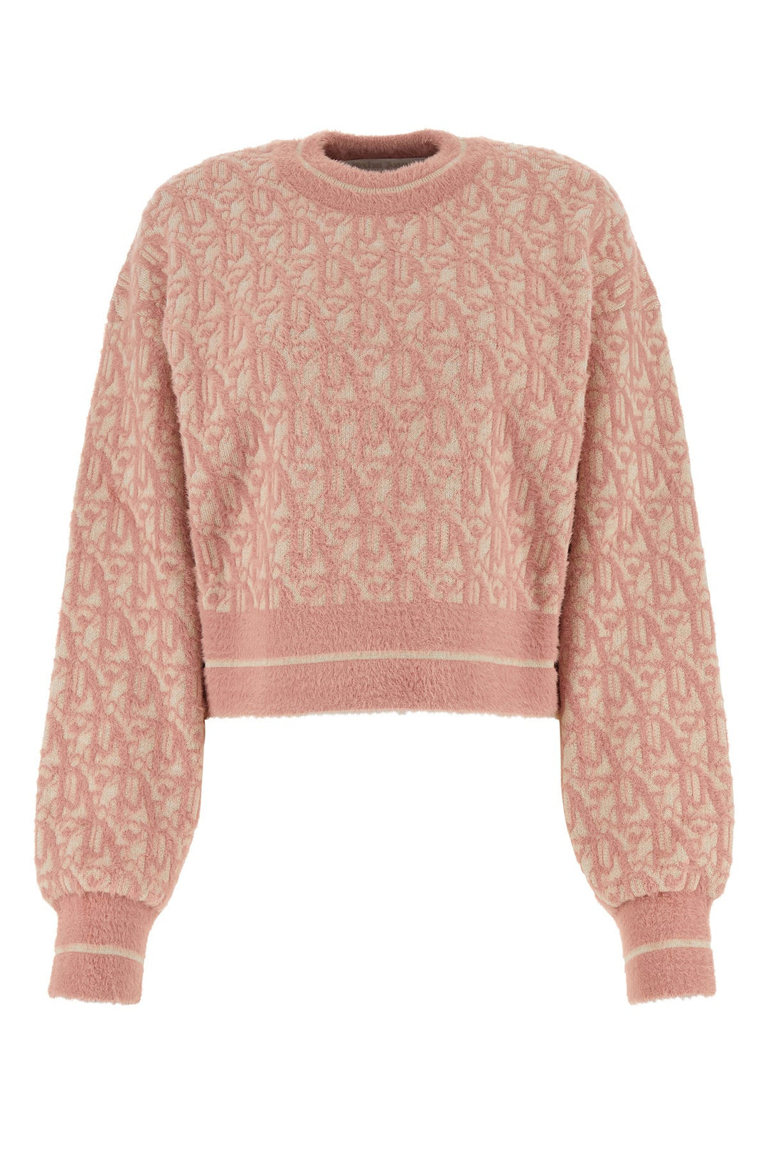 Embroidered nylon blend sweater