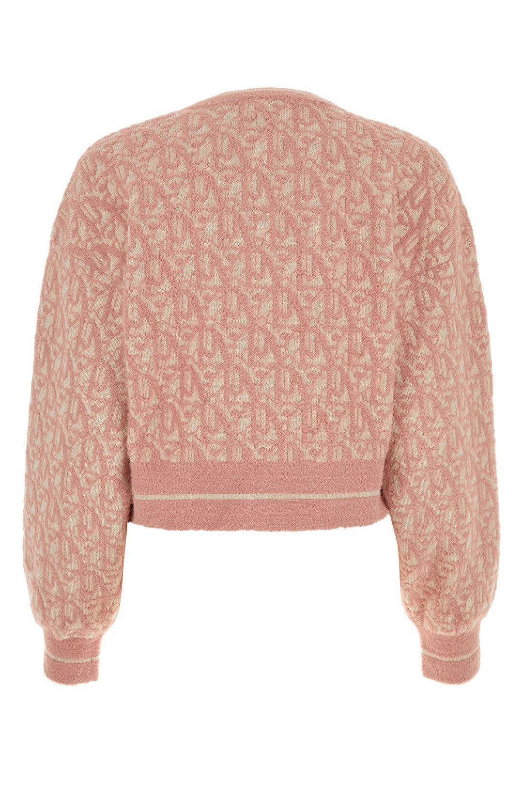 Embroidered nylon blend sweater