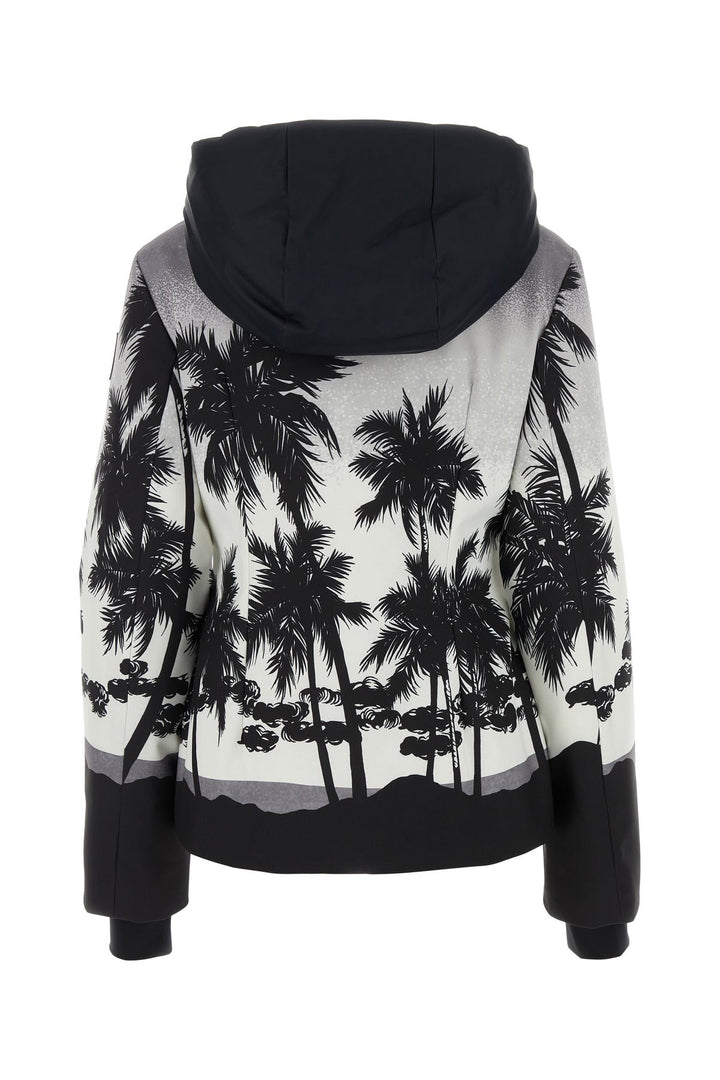 Printed polyester Palm ski jacket