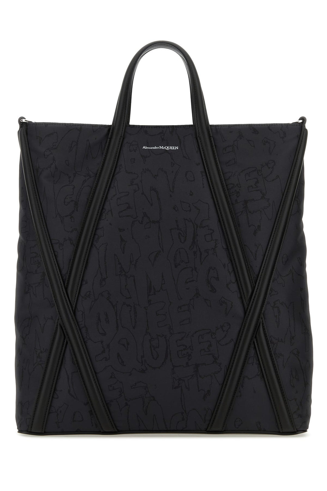 Black nylon The Harness shopping bag