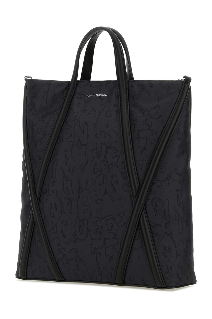 Black nylon The Harness shopping bag