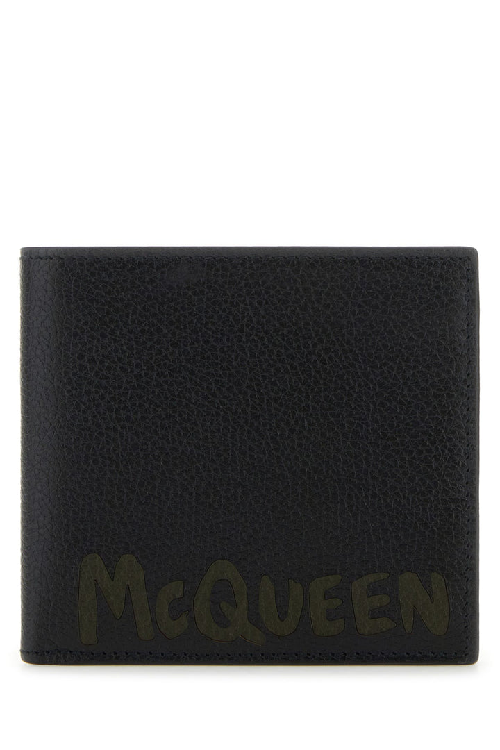 Black leather wallet