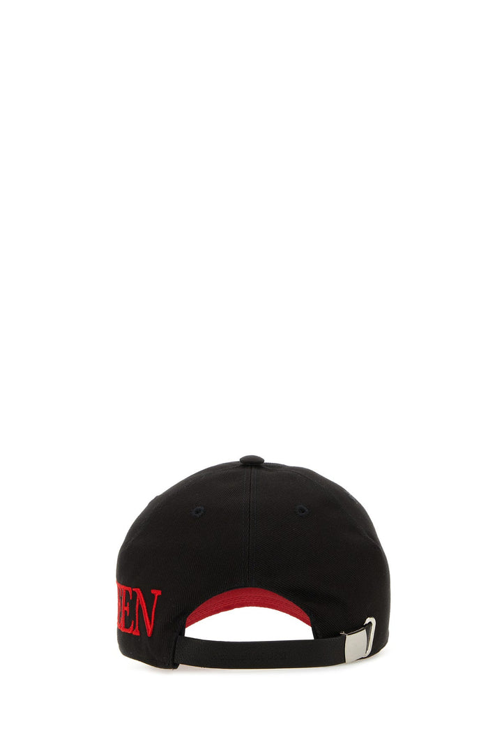 Black cotton baseball hat