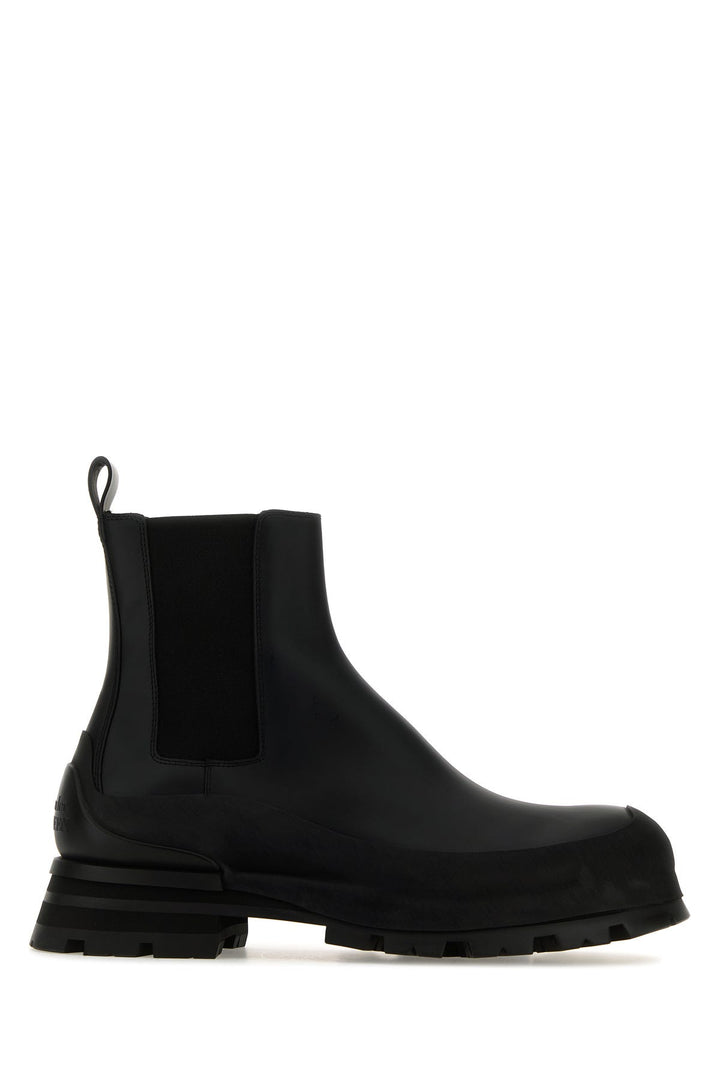 Black leather Chelsea Wander ankle boots