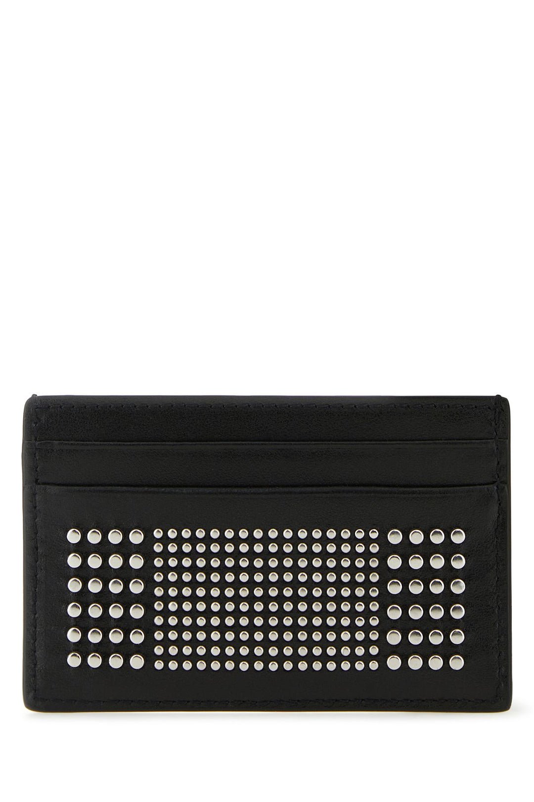 Black leather card holder