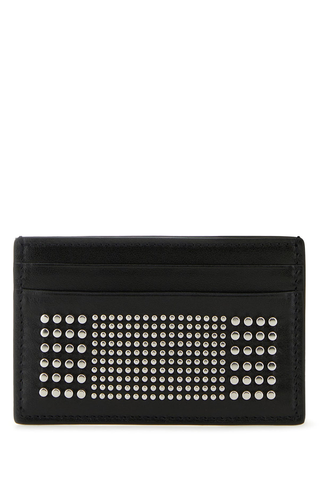 Black leather card holder