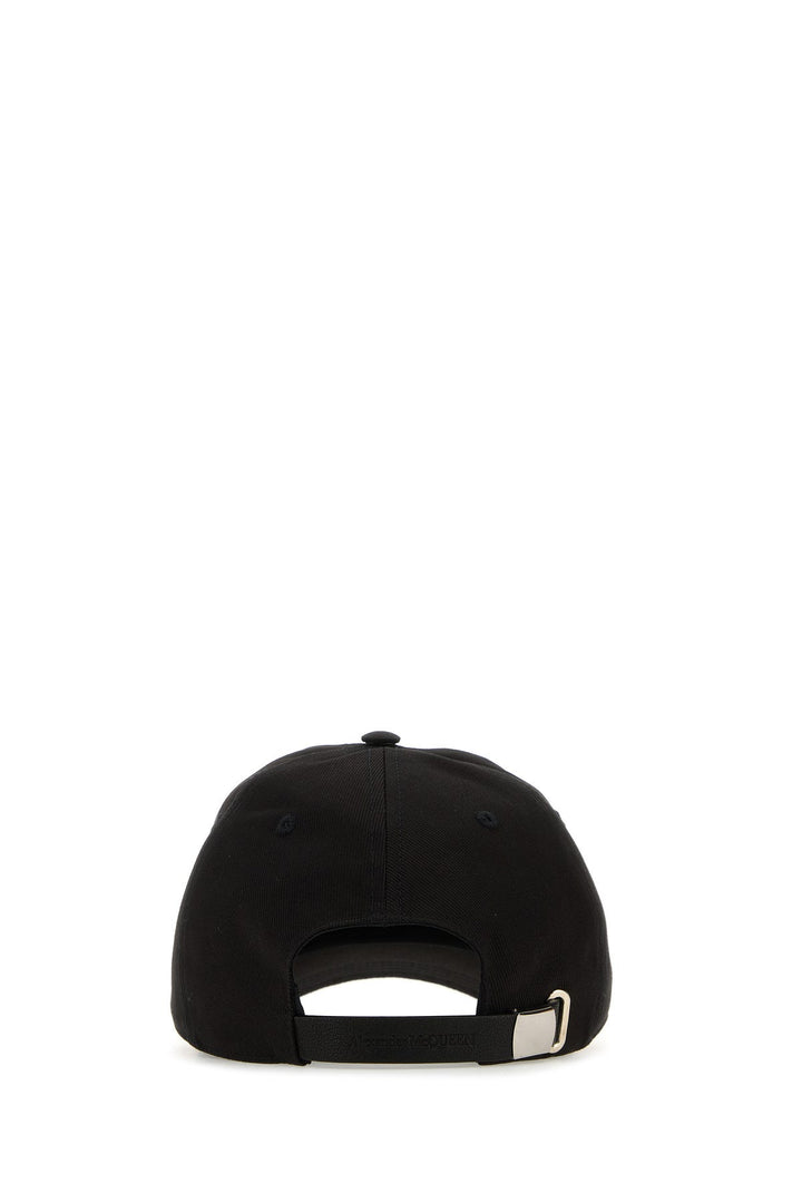 Black cotton baseball cap