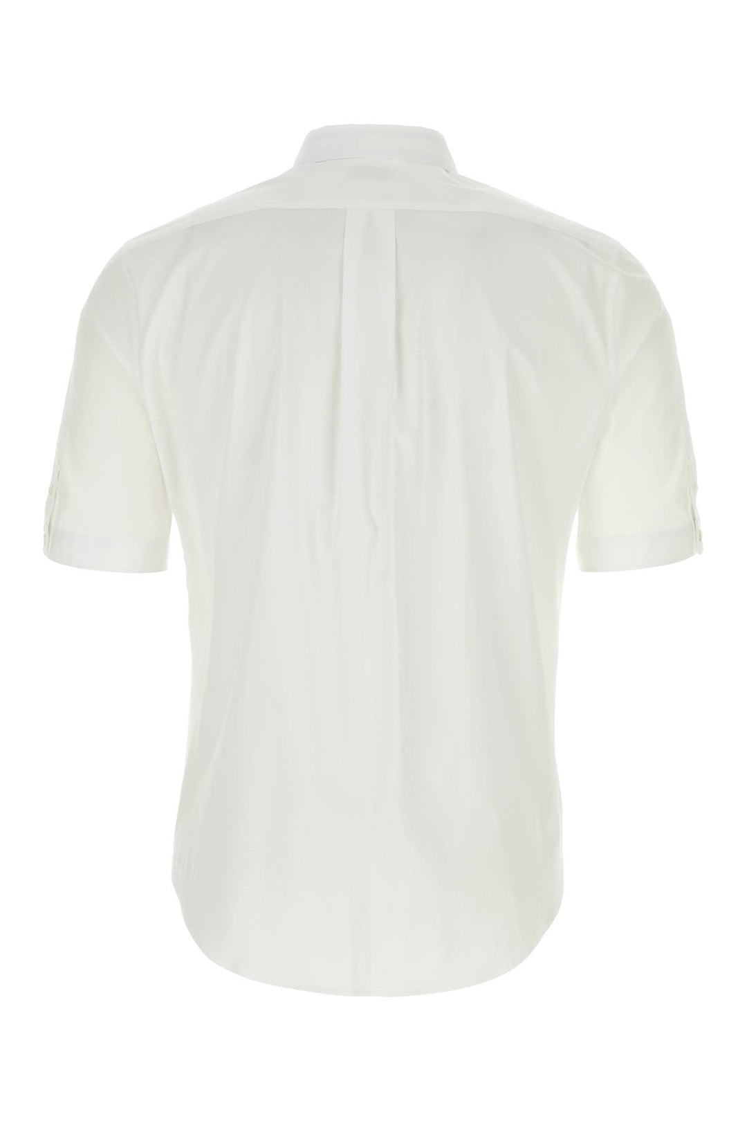 White stretch poplin shirt