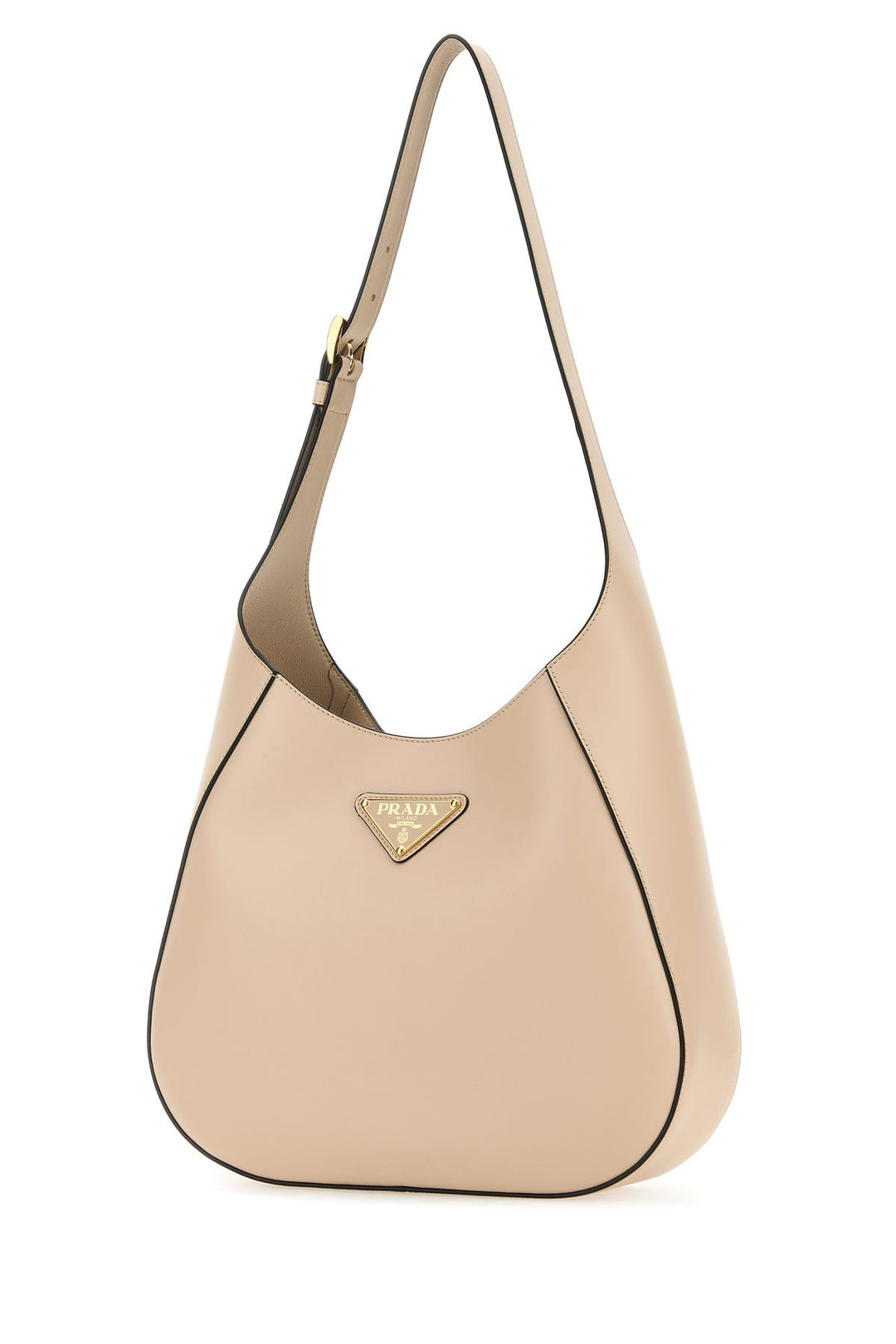 Light pink leather shoulder bag