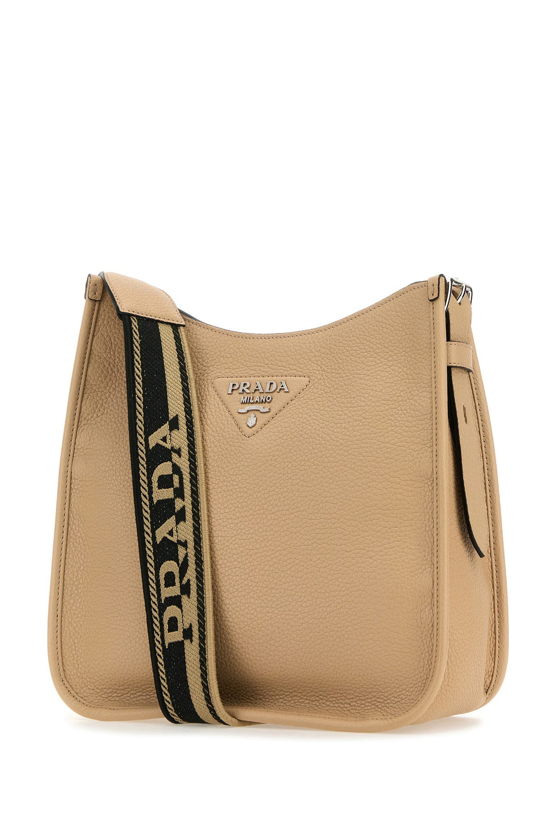 Sand leather crossbody bag