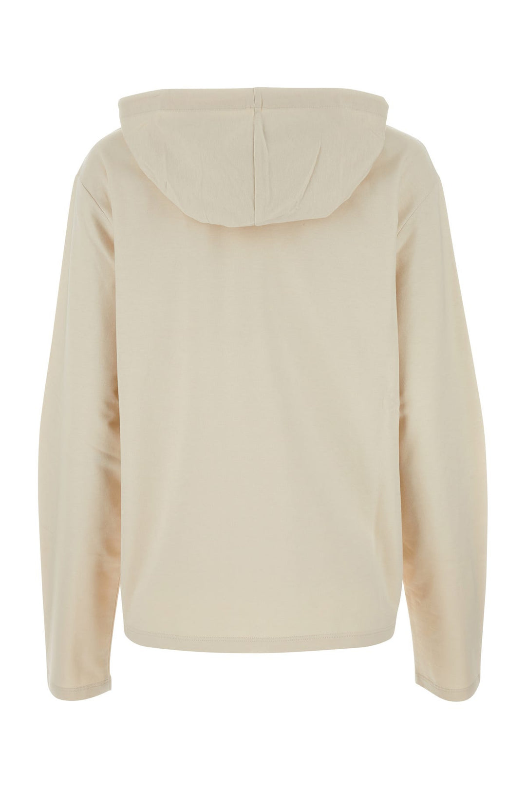 Sand stretch cotton oversize sweatshirt