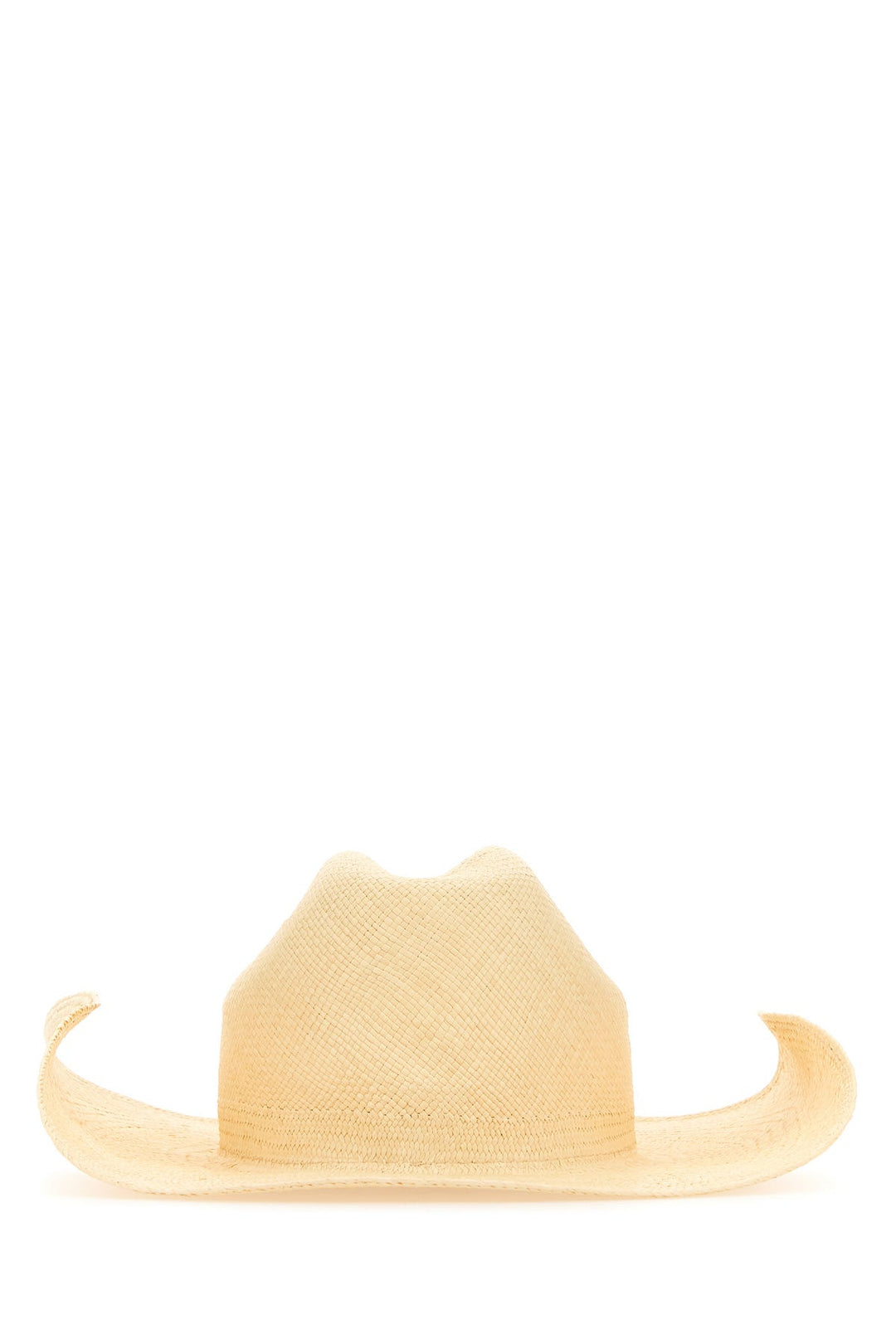 Beige straw hat