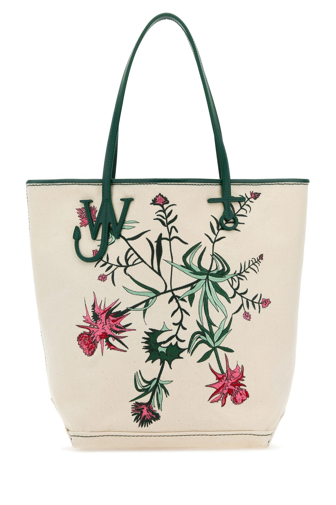 Ivory canvas shopping bag