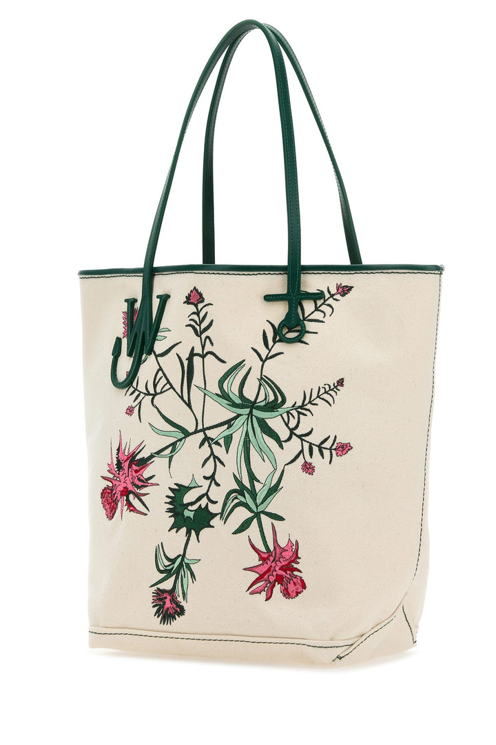 Ivory canvas shopping bag