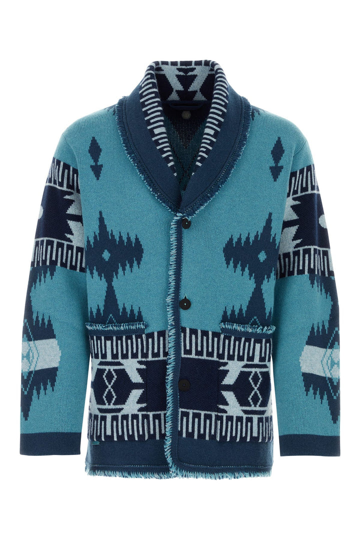 Embroidered cashmere Icon Jacquard cardigan