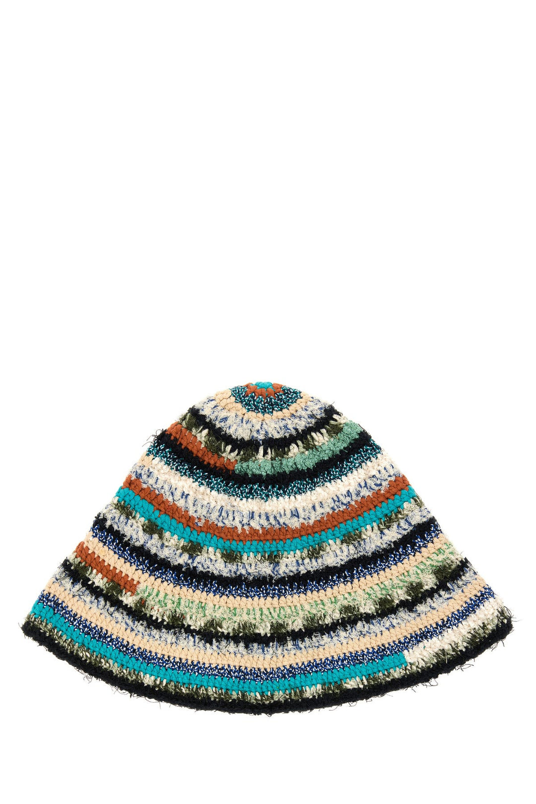 Embroidered cotton blend Madurai bucket hat