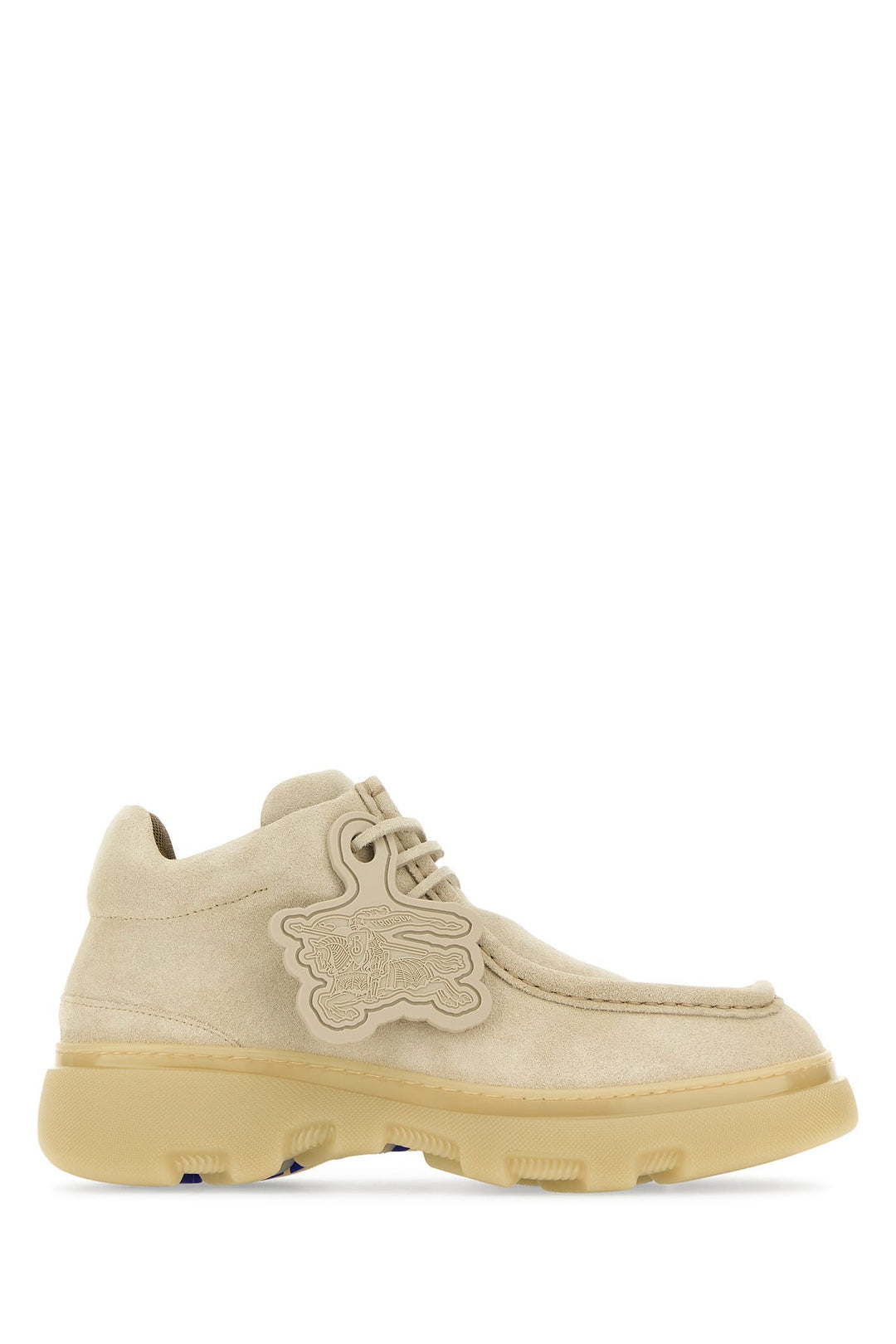 Sand suede Creeper lace-up shoes