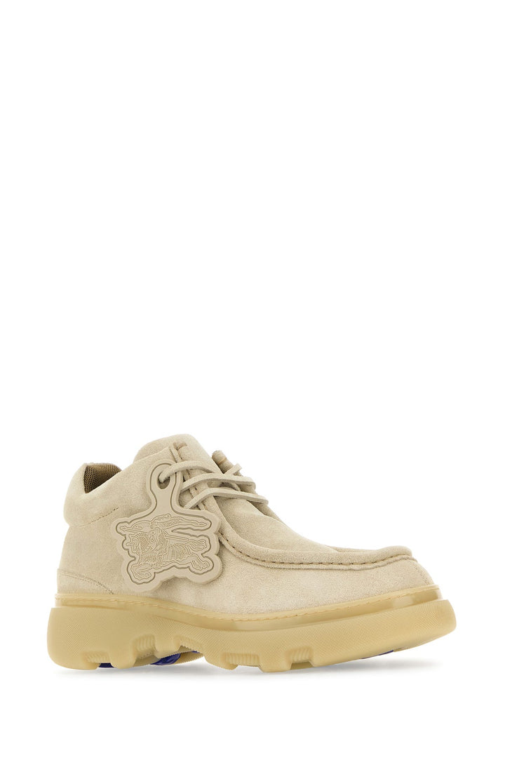 Sand suede Creeper lace-up shoes