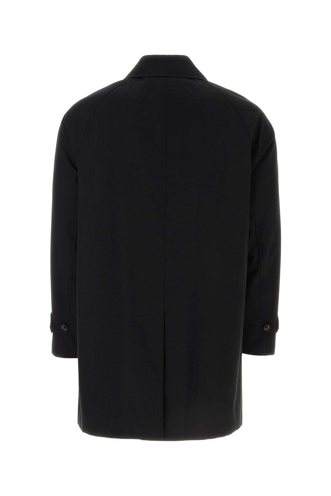 Black gabardine Heritage Camden overcoat