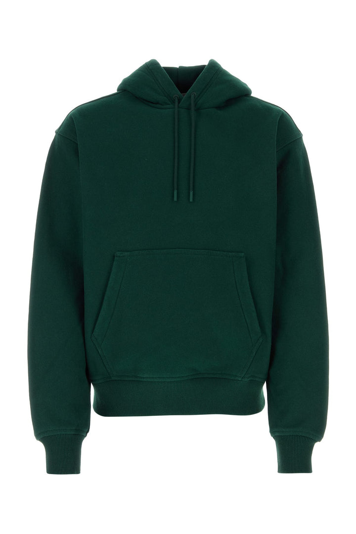 Bottle green cotton sweatshirt