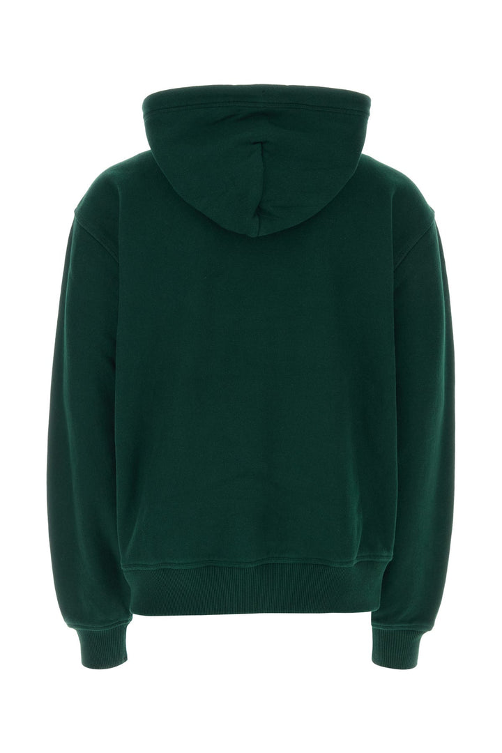 Bottle green cotton sweatshirt