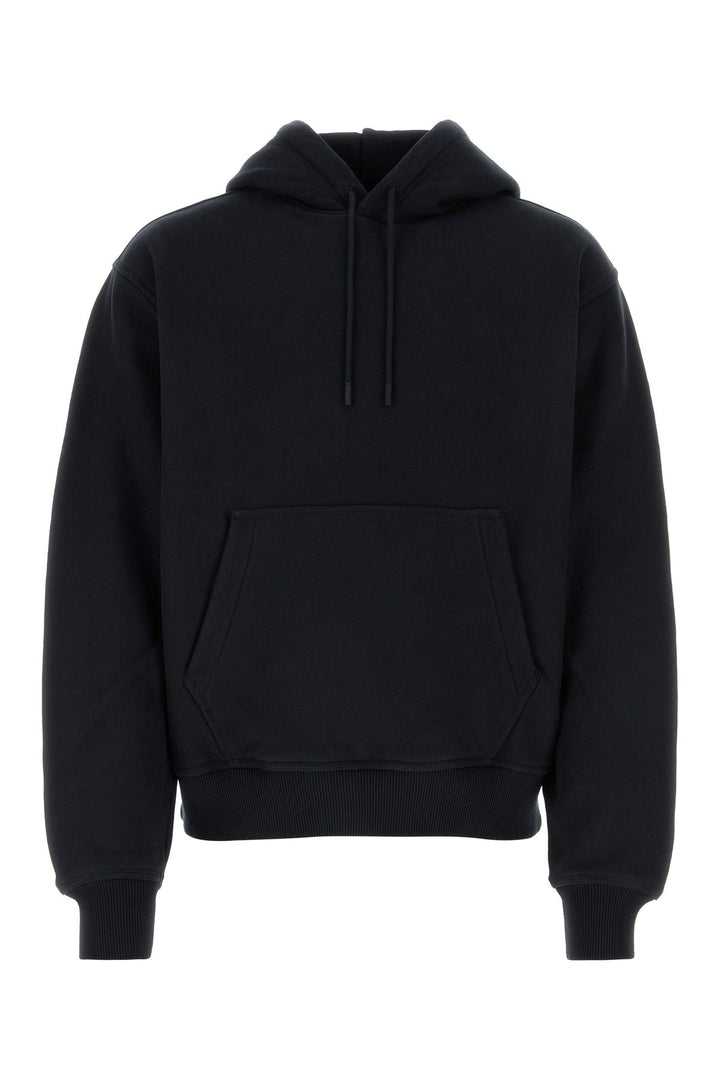 Black cotton oversize sweatshirt