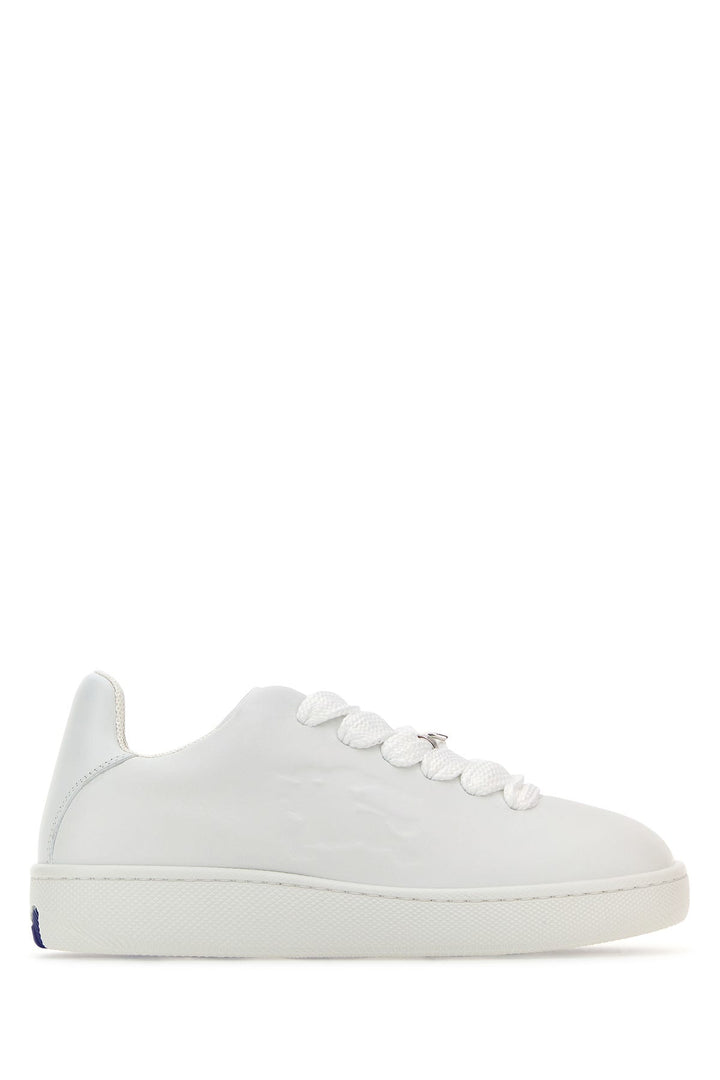 White leather Box sneakers