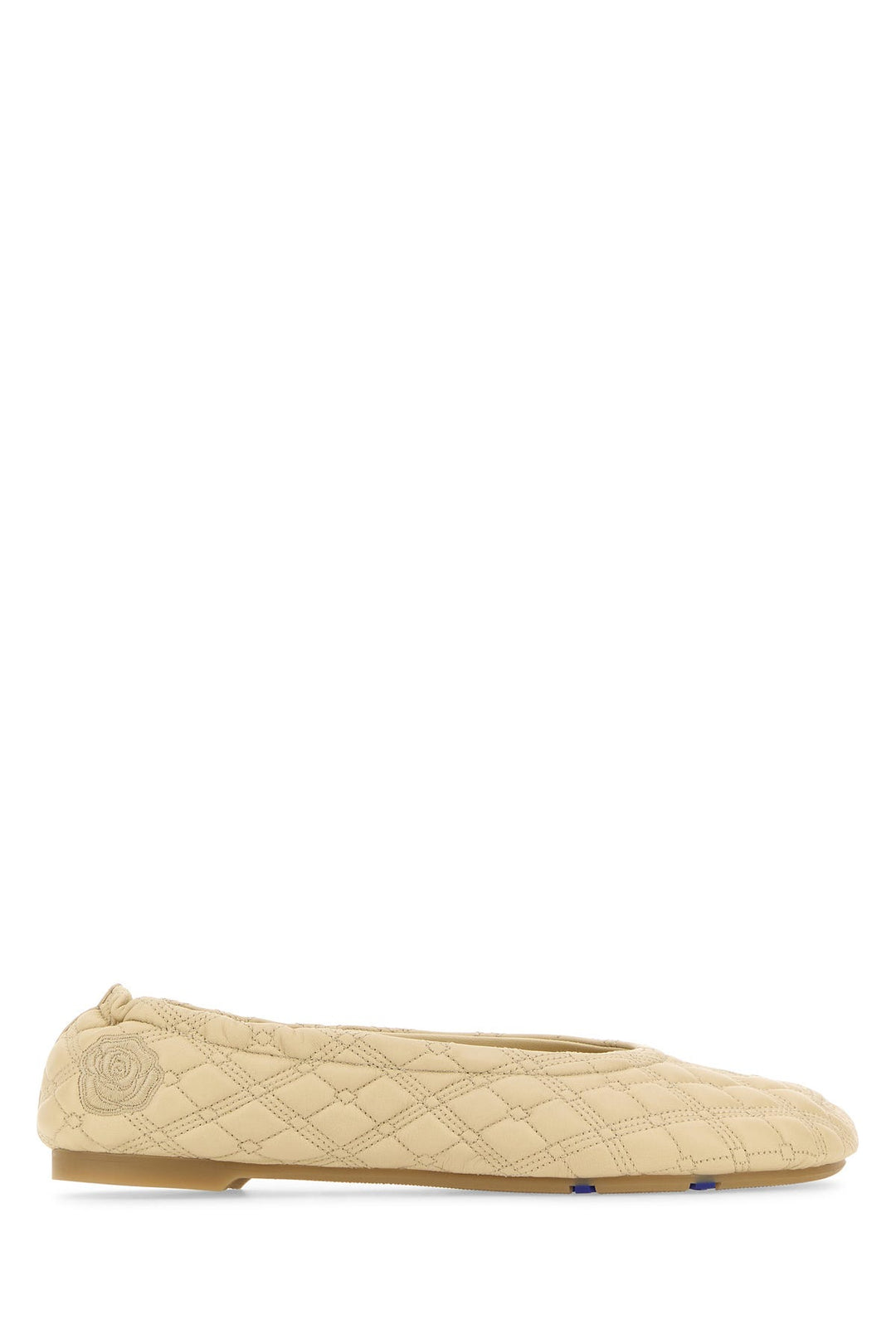 Cream leather Sadler ballerinas