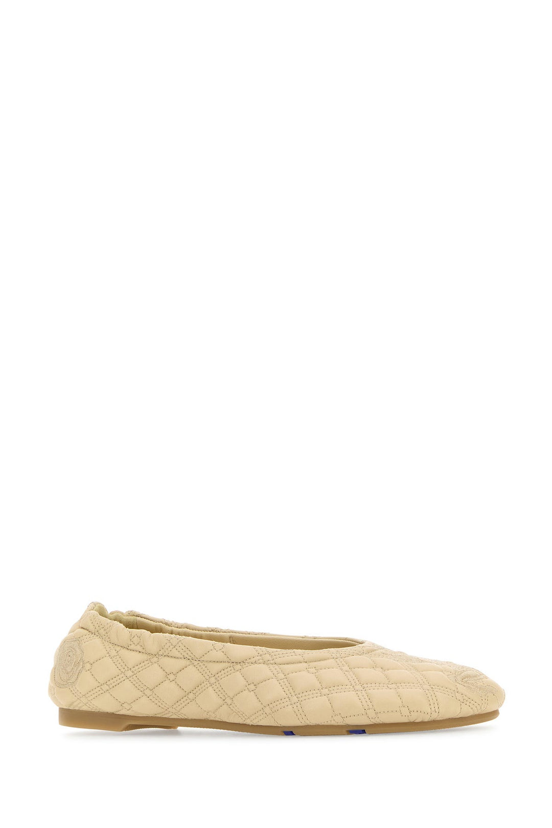 Cream leather Sadler ballerinas