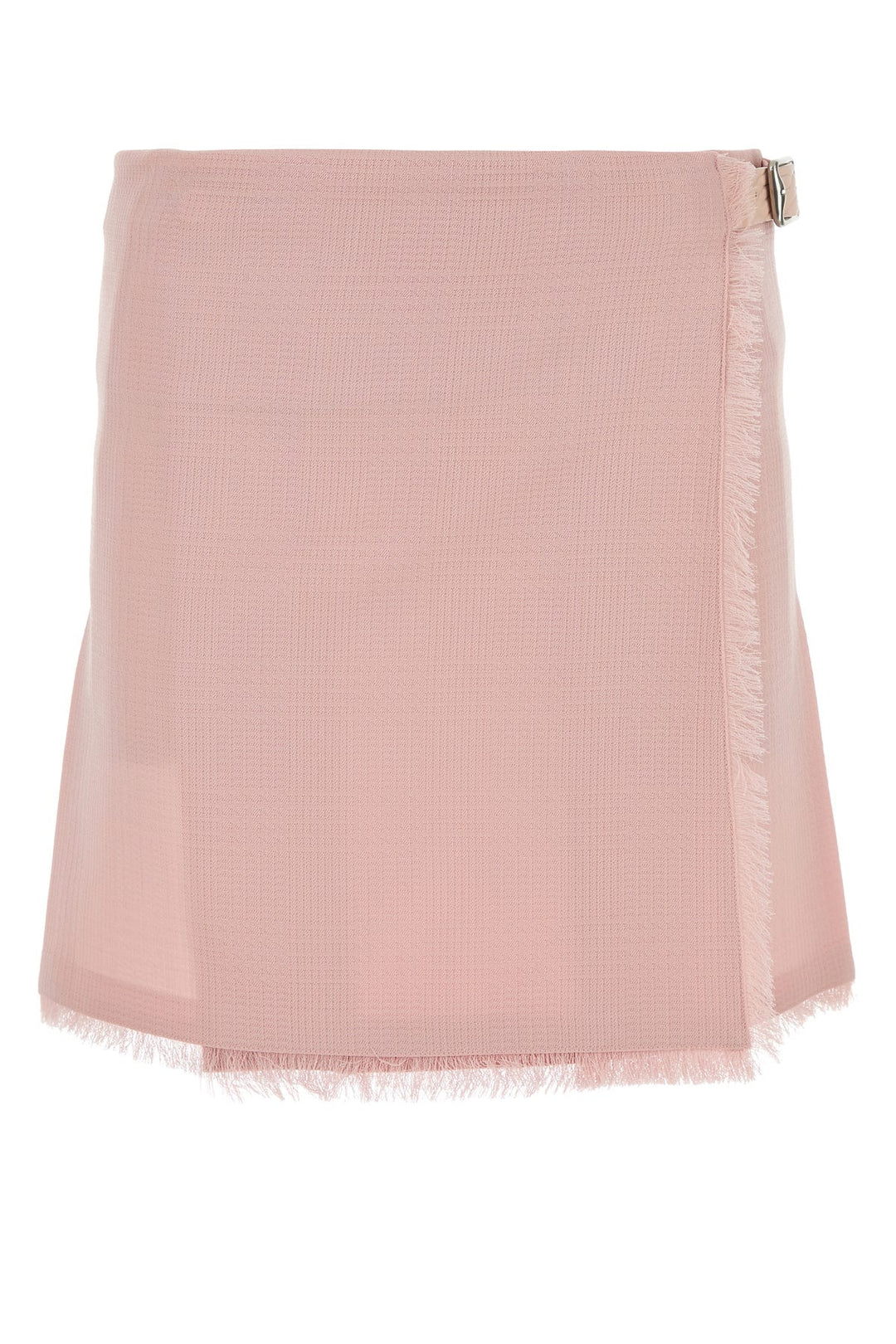 Pink wool mini skirt