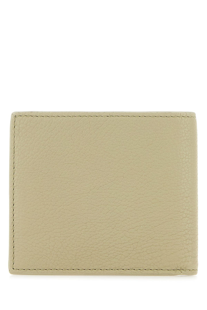 Sage green leather wallet