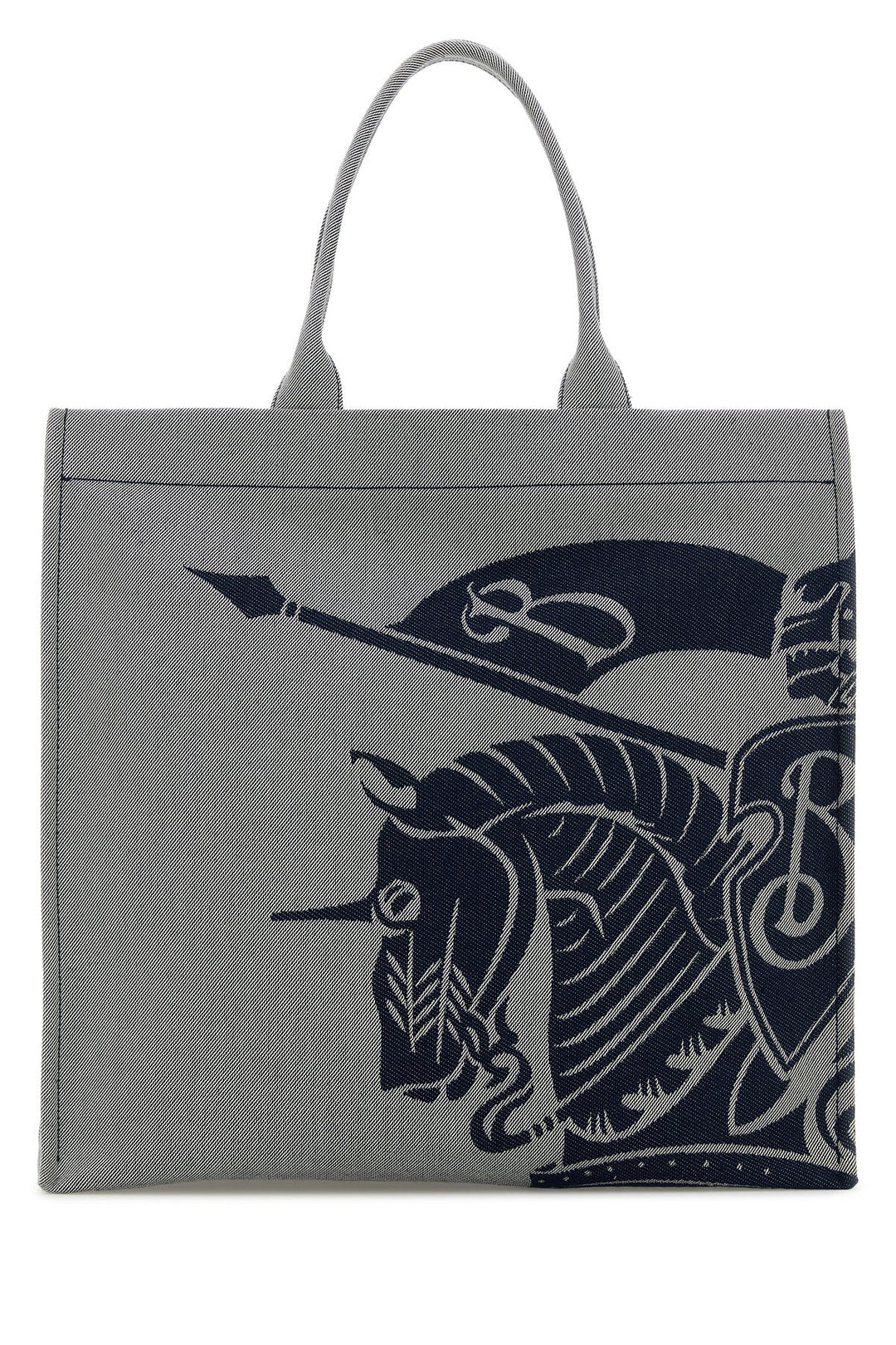 Embroidered canvas shopping bag