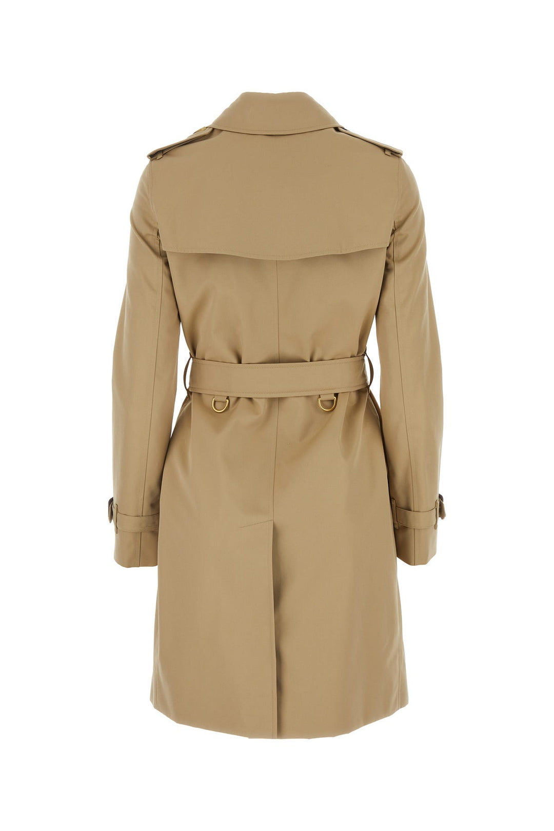 Beige cotton trench coat