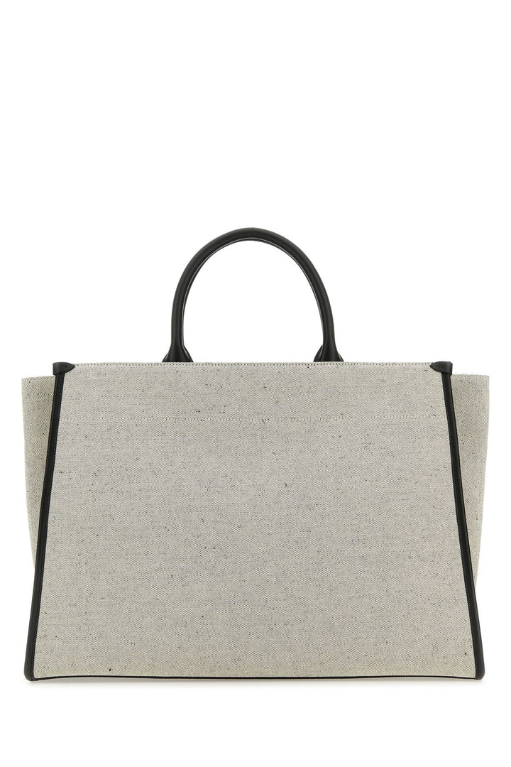 Melange grey cotton blend medium In & Out shopping bag