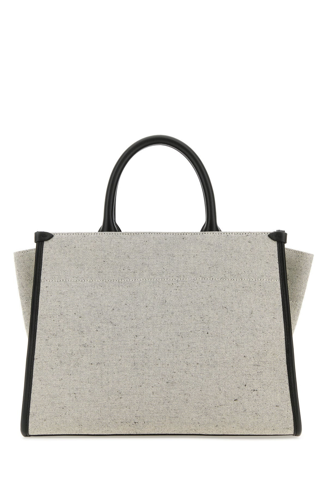 Two-tone canvas small In & Out shopping bag